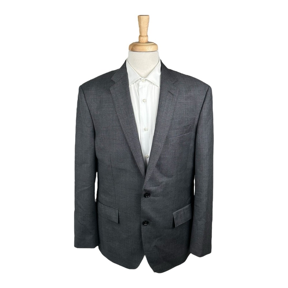 J.Crew Crosby Tollegno 1900 Gray Wool Sportcoat Blazer Men 42R